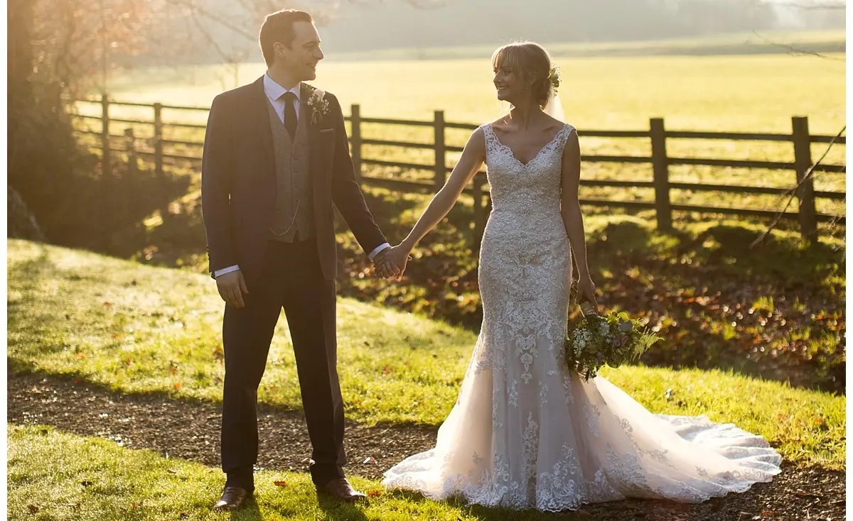 Carly - January Wedding at Mitton Hall. Mobile Image