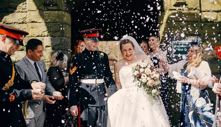 Heather  - A spring church wedding!. Mobile Image